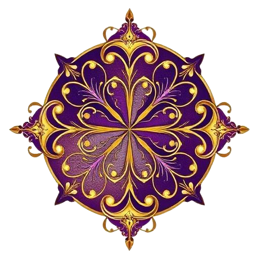 Complementary color wheel emblem