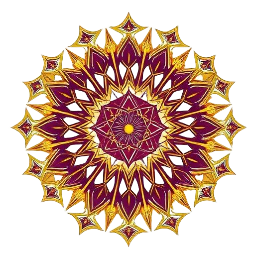 Sacred mandala emblem