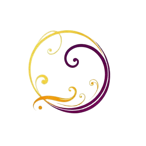 Fluid gesture brush stroke emblem